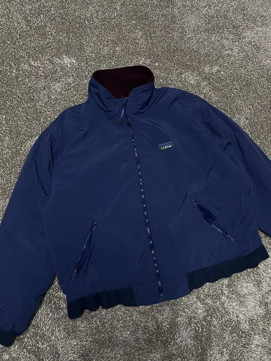 90s LLbean warm jacket 빈티지 엘엘진 점퍼 블루종